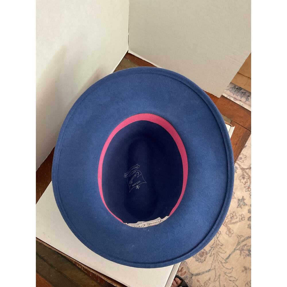 Geo. W. Bollman & Co. - Excello - All Wool Vintage Fedora - Bloomingdale’s- Blue - Picture 11 of 12